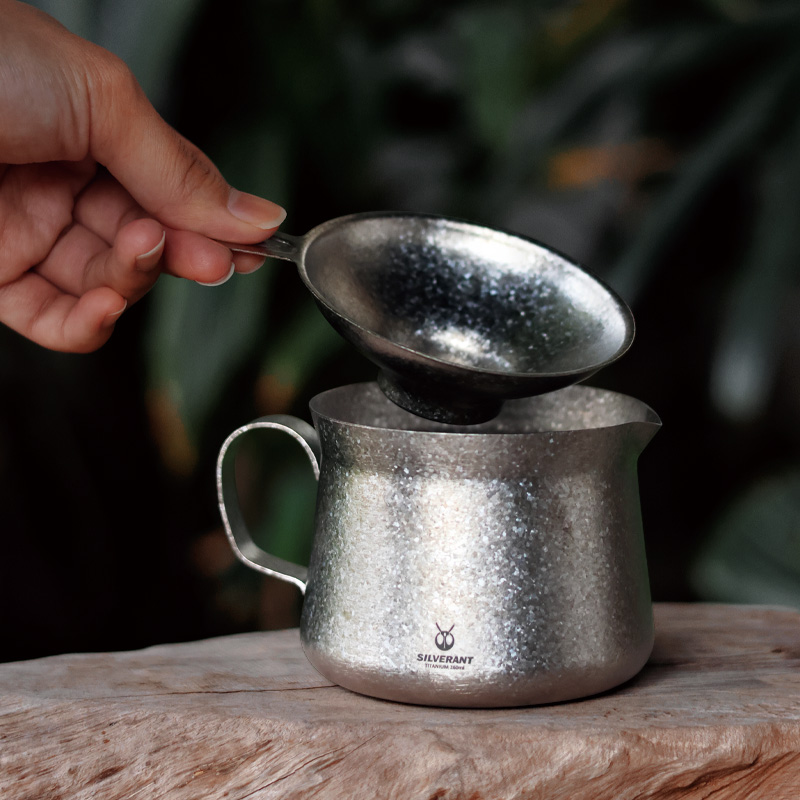 Coffee Equipment For Camping - إبريق شاي القهوة من التيتانيوم، كوب