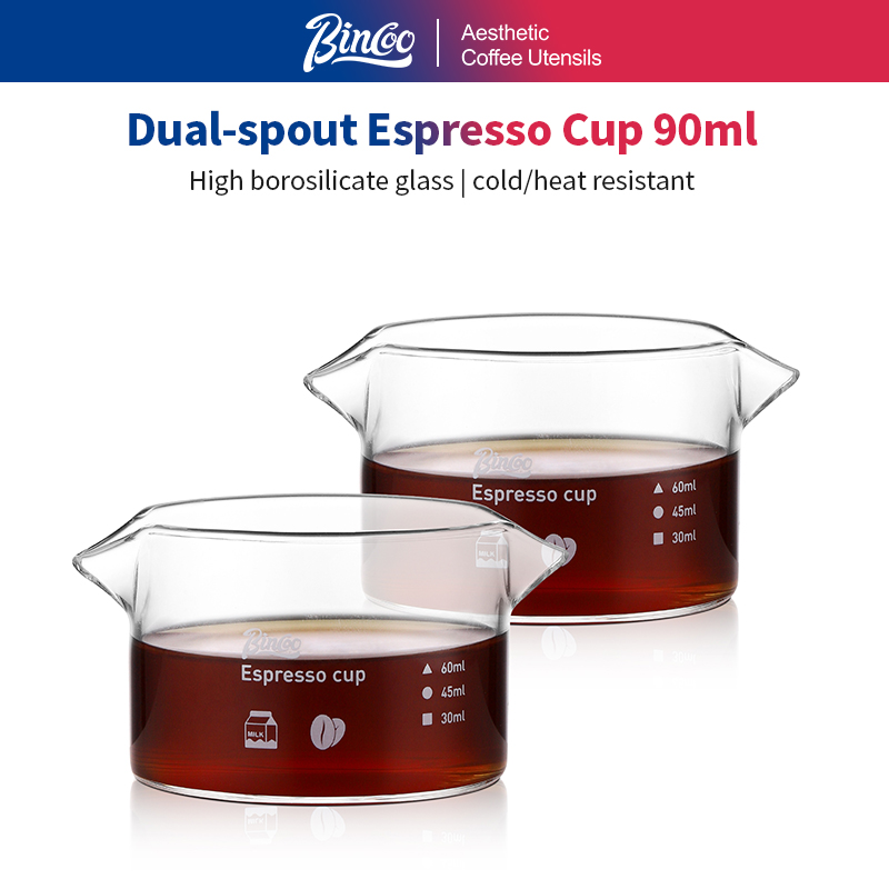 BINCOO 90 مل كوب قياس إسبرسو م - مراجعة Espresso Shot Glass وسعره